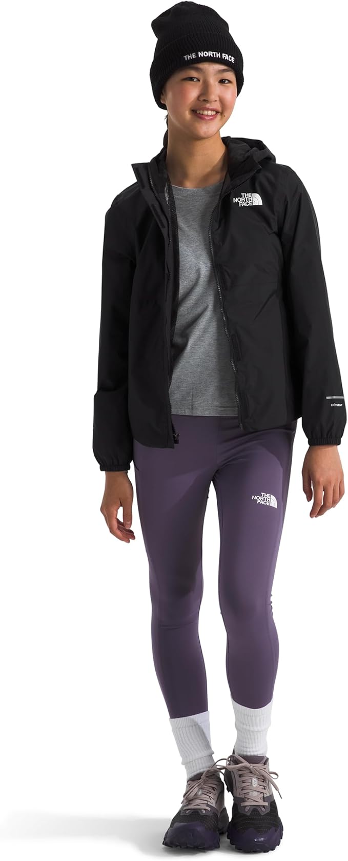 The North Face Girl's Antora Rain Jacket, TNF Black, X-Small The North Face