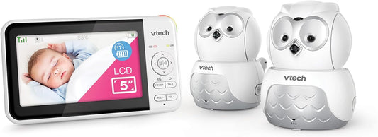 VTech BM5550-OWLN 5" Dual Camera Pan & Tilt Video Baby Monitor – Fair Condition VTECH
