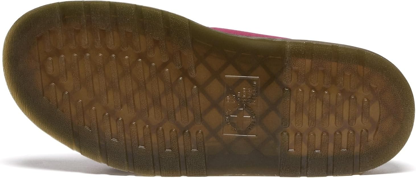 Dr. Martens Unisex Josef Slide Sandal, Fuchsia Pink Milled Nubuck Leather, UK 11/US M12W13 / EU 46 Dr Martens