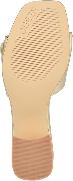 GUESS Women's Gallai Heeled Sandal, Gold 710, 5.5 US, EU 36 GUESS