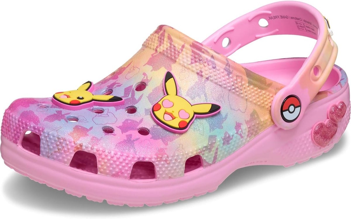Crocs Kids Limited Collaboration Clog, Pikachu Pink - J3 / EU 35 CROCS