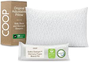 Coop Home Goods Original Adjustable Memory Foam Pillow - Queen Coop Home Goods