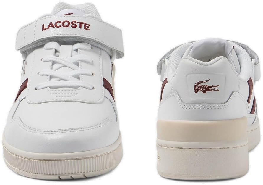 Lacoste Men's T-Clip Velco 223 1 SMA Sneaker, White, 13 US / EU 47 Lacoste