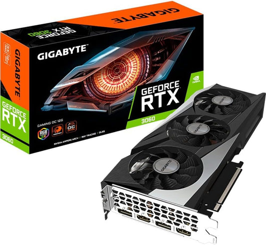 Gigabyte GeForce RTX 3060 Gaming OC V2 LHR 12GB GDDR6 Graphics Card – As New GIGABYTE