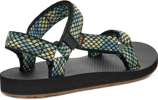 Teva Women's Original Universal Outdoor Sandal, Chroma Black/Lemon, 9 US, EU 40 AMAZON PERTH CLOTH