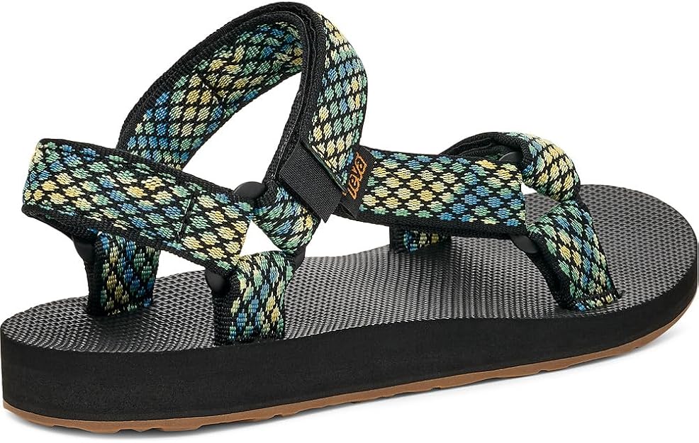 Teva Women's Original Universal Outdoor Sandal, Chroma Black/Lemon, 9 US, EU 40 AMAZON PERTH CLOTH