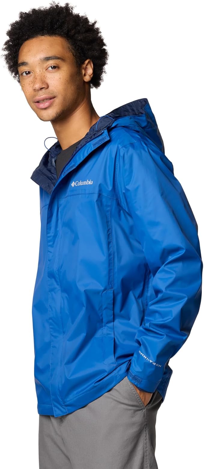 Columbia Men's Watertight II Rain Jacket, Mountain Blue, L Columbia