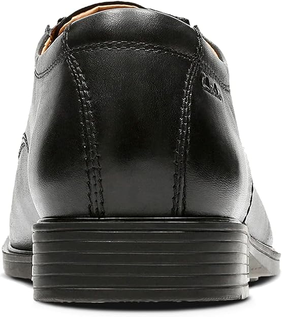 Clarks Men's Tilden Cap Oxford, Black Leather, 8.5 US / EU 41.5 Clarks Men's
