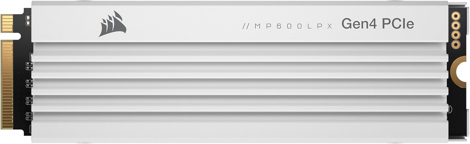 CORSAIR MP600 PRO LPX 1TB PCIe Gen4 NVMe M.2 SSD PS5 Compatible White – As New CORSAIR