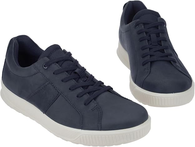 ECCO Men's Byway Lace Up Leather Sneaker, Night Sky, EU 42/US 8-8.5 ECCO
