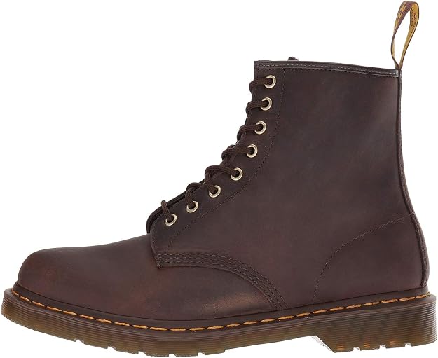 Dr. Martens Unisex 1460 Pascal 8-Eye Boot, Chestnut Brown Waxed Full Grain Leather, UK 8/US M9W10 Dr Martens
