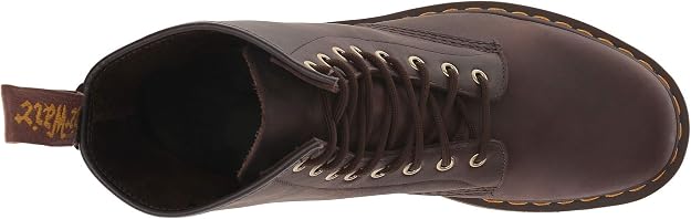 Dr. Martens Unisex 1460 Pascal 8-Eye Boot, Chestnut Brown Waxed Full Grain Leather, UK 8/US M9W10 Dr Martens