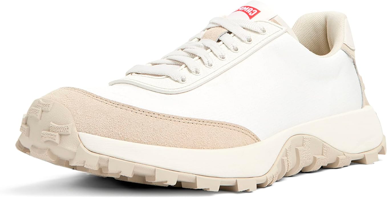 Camper Men's Drift Trail Vintage Detail Sneaker, White, EU 40/US 7 CAMPER