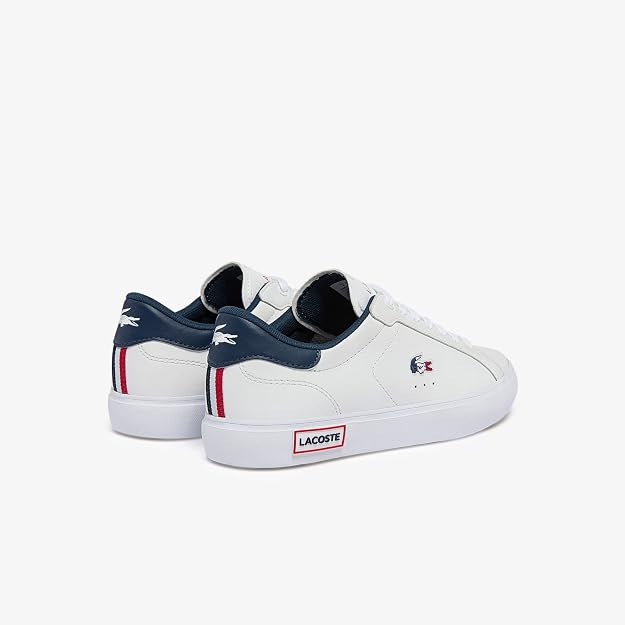 Lacoste Women's Powercourt TRI22 1 SFA Sneaker, White/Navy/Red, 5 US Lacoste