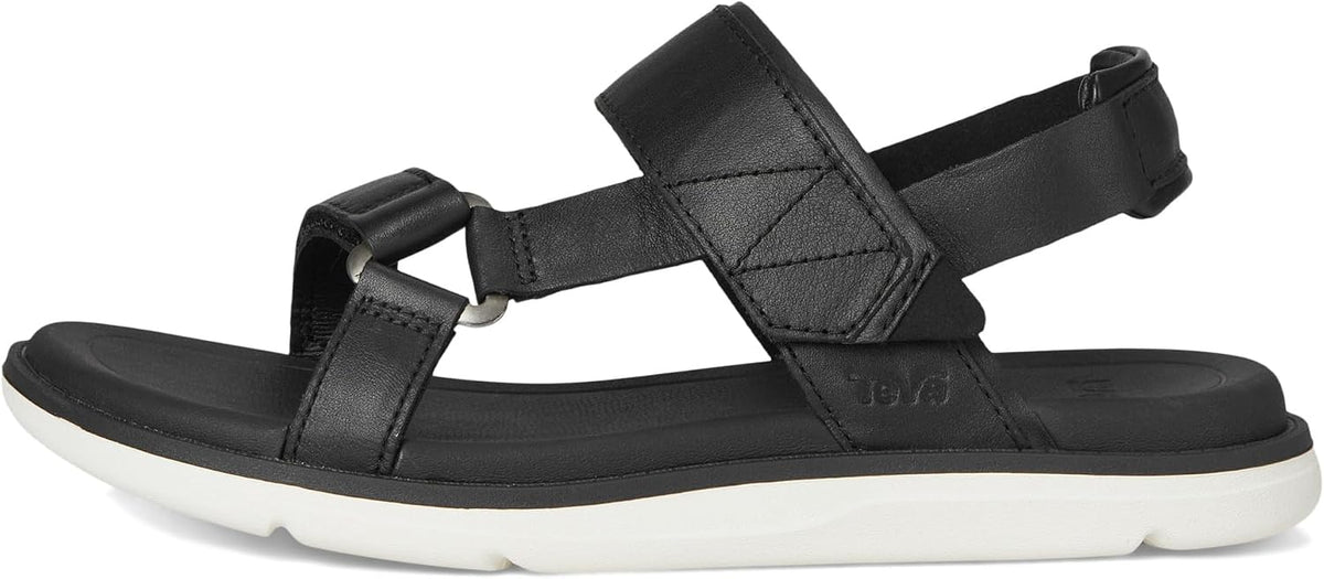 Teva Women's Madera Slingback Outdoor Sandal, Black/White, 6 US, EU 37 Teva
