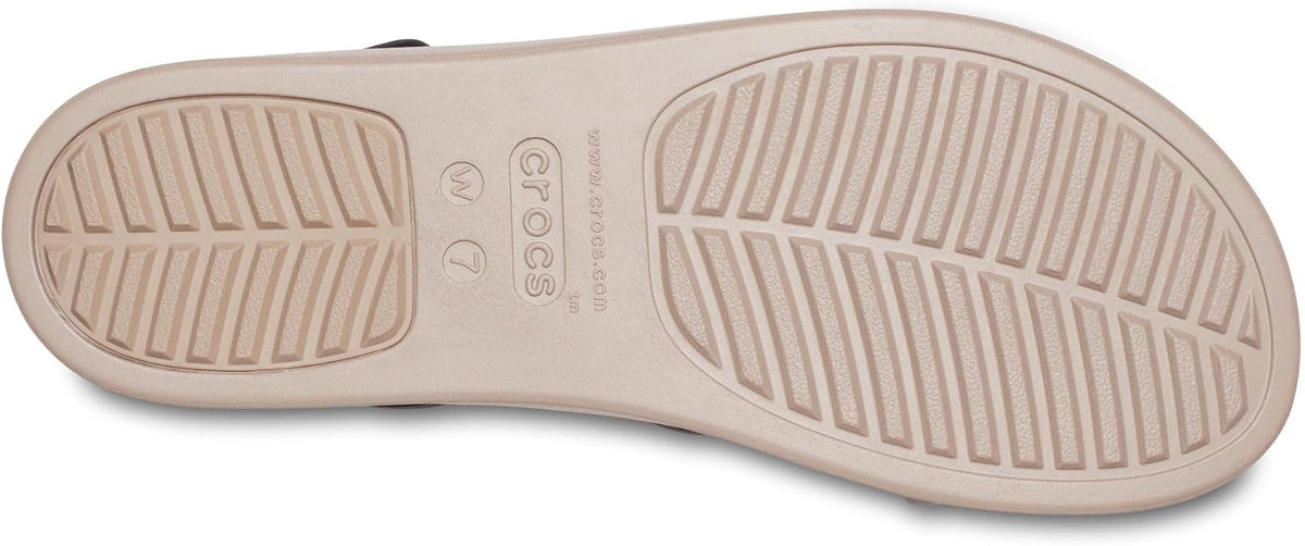 Crocs Women's Brooklyn Low Wedge Sandal, Black/Mushroom - EU 38 CROCS