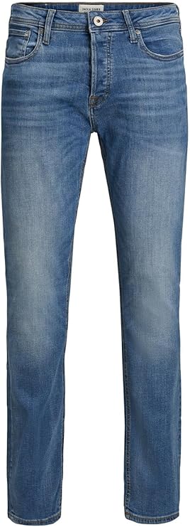 JACK & JONES Men's Slim Fit Jeans, Blue Denim, 34W x 32L JACK AND JONES