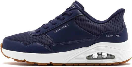 Skechers Men's Hands Free Slip-Ins: Uno - Banksia Sneaker, Navy, US 13 / EU 47.5 Skechers