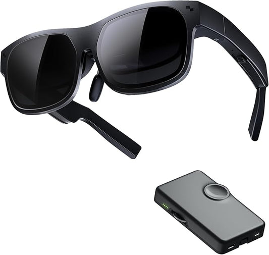 TCL NXTWEAR S+ XR Smart Glasses with MiraScreen SPQ01 Portable Adapter – As New TCL