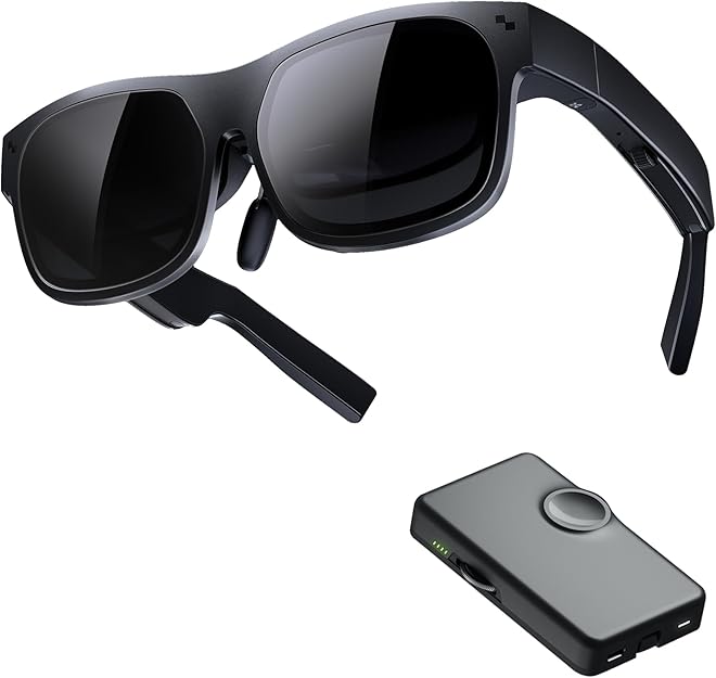 TCL NXTWEAR S+ XR Smart Glasses with MiraScreen SPQ01 Portable Adapter – As New TCL