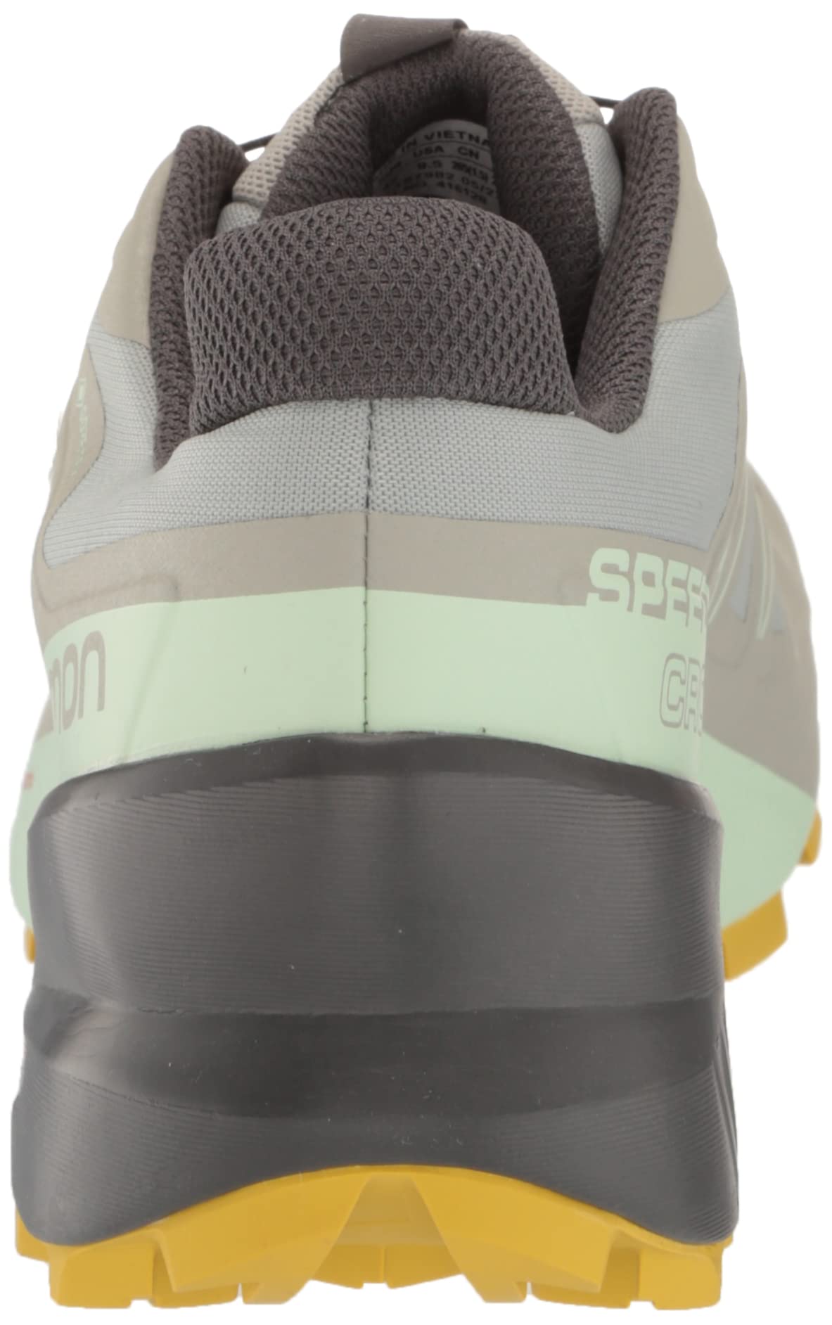 Salomon Women's Speedcross 5 GTX trail running and hiking shoe, Wrought Iron/Spray/Antique Moss, 7 US Salomon