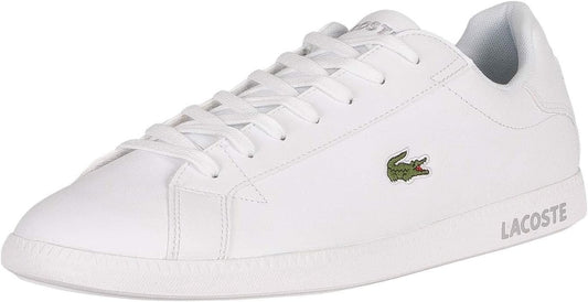 Lacoste Men's Graduate BL21 1 SMA Sneaker, White/White, 12 US Lacoste