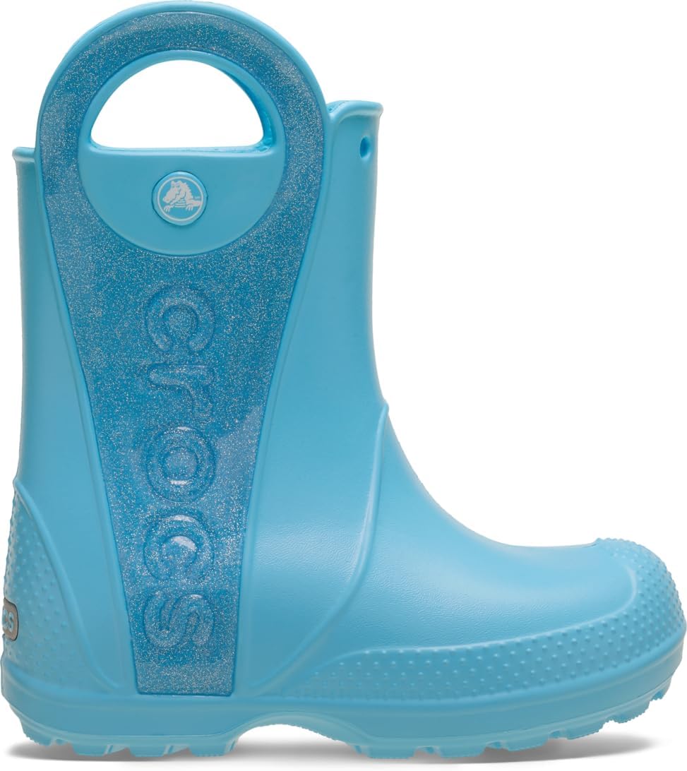 Crocs Kids Handle It Rain Boot, Glitter Mist - C5 / EU 22 CROCS
