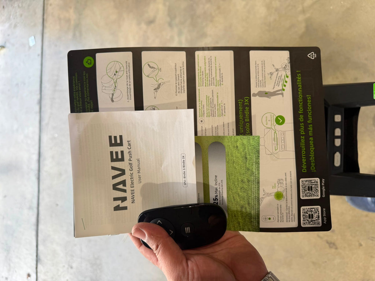 Navee Birdie 3 Electric Golf Push Cart - As New - Refurbished Navee