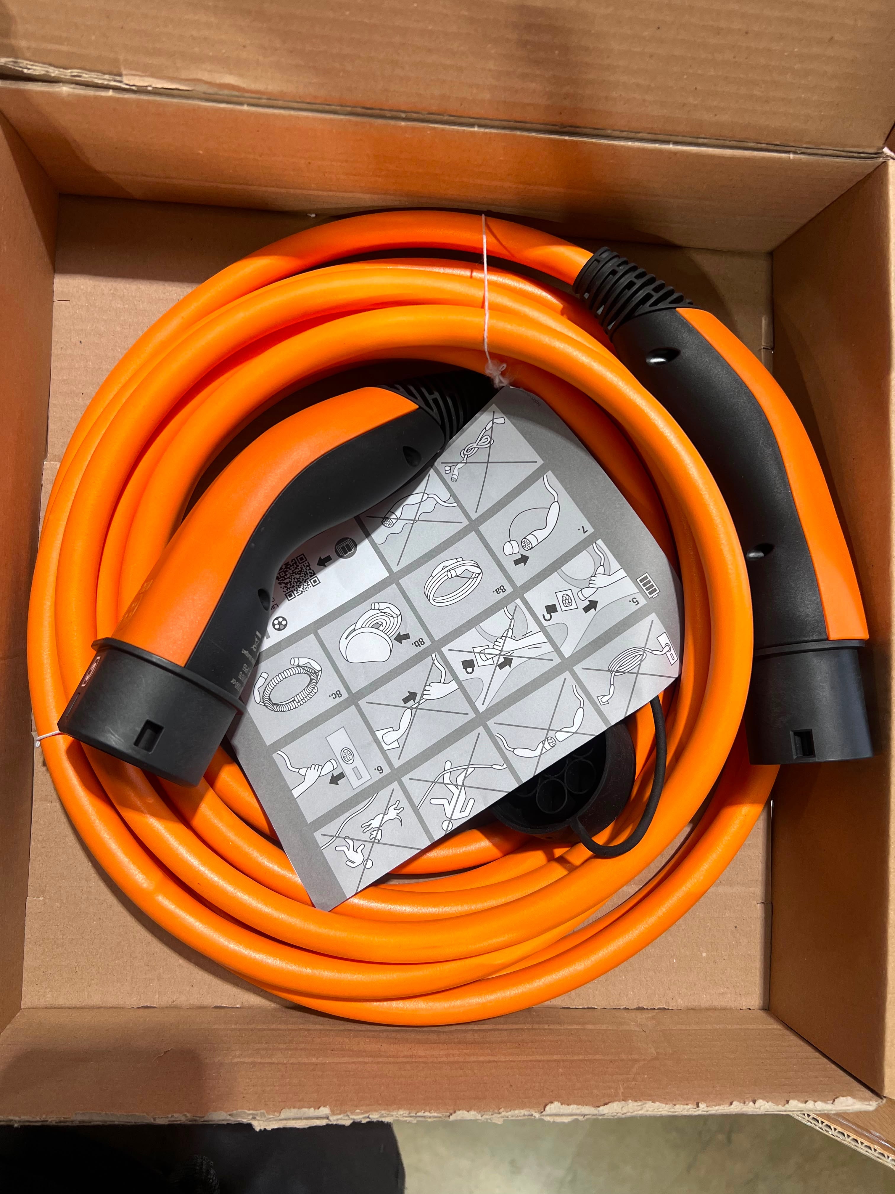 LAPP EV Charging Cable Type 2 7m 7.4kW 32A Single Phase Orange – As New - Untested LAPP