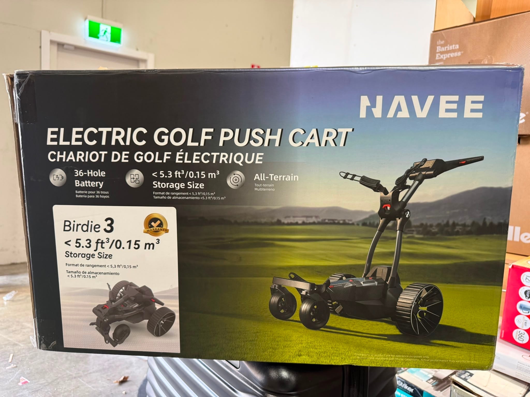 Navee Birdie 3 Electric Golf Push Cart - As New - Refurbished Navee