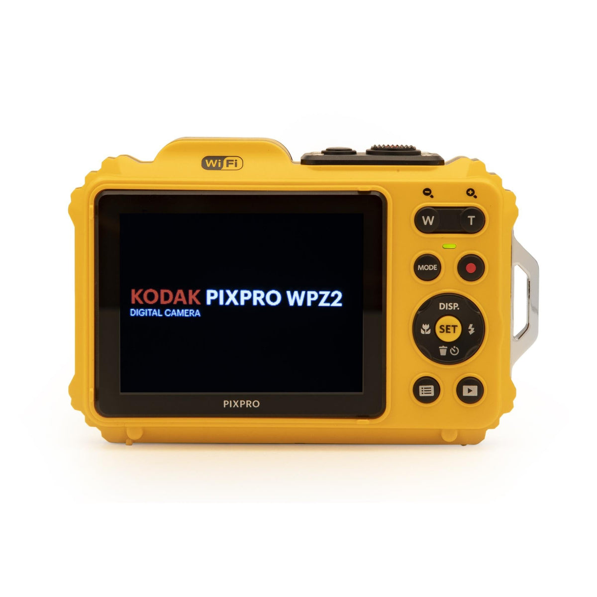 Kodak PIXPRO WPZ2 Waterproof Digital Camera, Yellow - rear LCD screen view