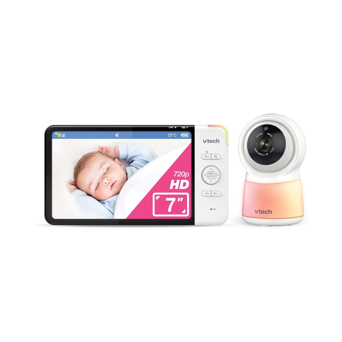 VTech RM7754HDV2 7inch Smart HD Video Baby Monitor - As New Condition VTECH