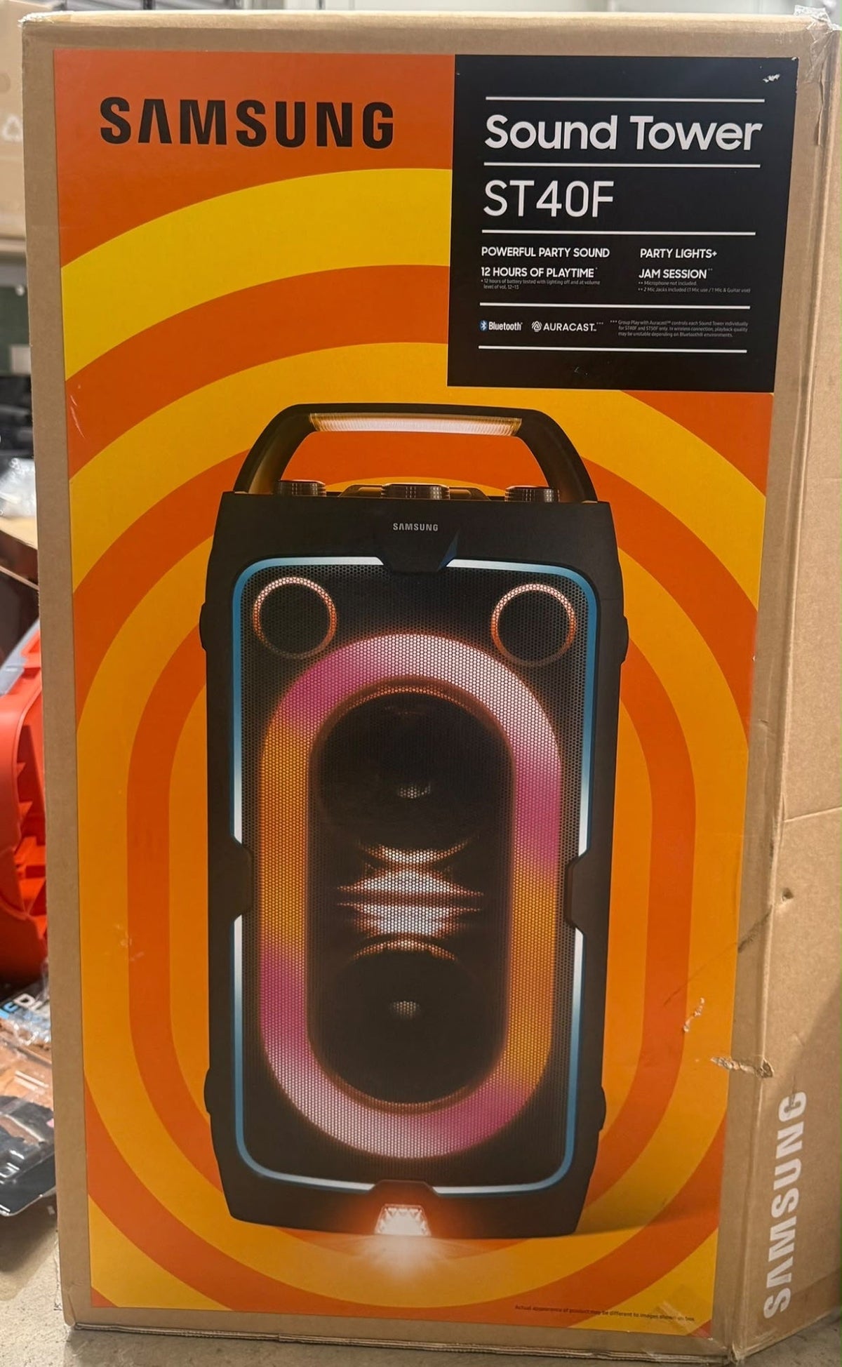 Samsung MX-ST40F 160W Sound Tower Portable Party Speaker - Black - Excellent - Refurbished Samsung