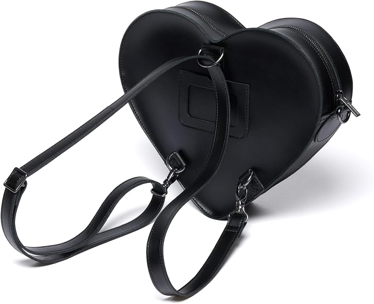 Dr. Martens Heart Backpack, Black/Pink Multi Kiev & Tarten Woven Dr Martens
