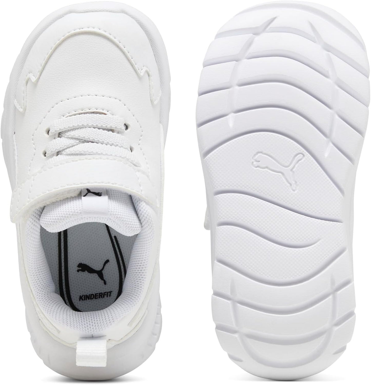PUMA Kids' Evolve Run SL AC+ PS Sneaker, White/White - EU 31 PUMA