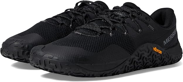 Merrell Women's Trail Glove 7 Trail Running Shoe, Black/Black, 6.5 US, EU 37 Merrell