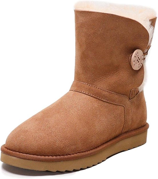 Yellow Earth Women's Hope Classic Button Ugg Boot, Chestnut, US 9 YE & CO