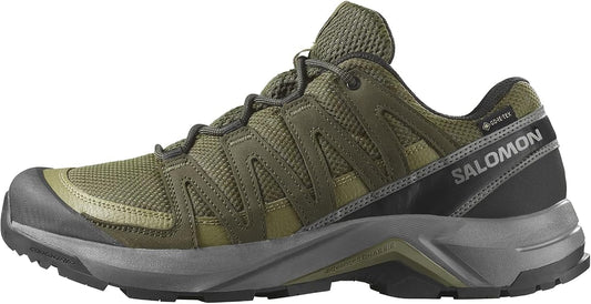 Salomon Men's X-Adventure Recon GTX Hiking Shoe, Olive Night/Martin, US 9.5 / EU 44 Salomon