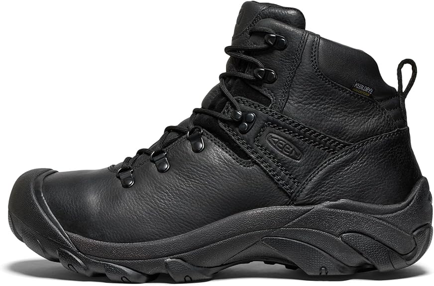 KEEN Men's Pyrenees Mid Waterproof Hiking Boot, Black Legion Blue, 8 US Keen
