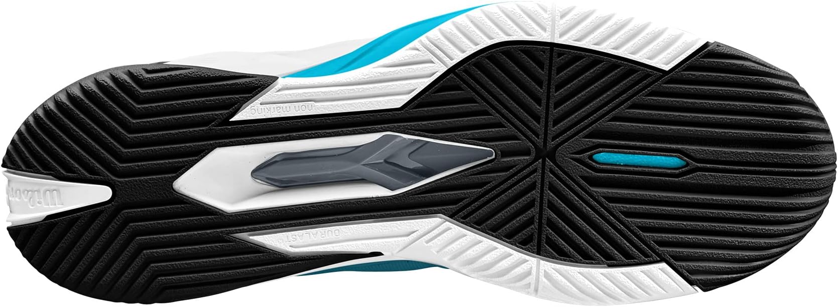 Wilson Men's Rush Pro 4.0 Tennis Shoes, White/Blue Cora, USM 10.5 WILSON