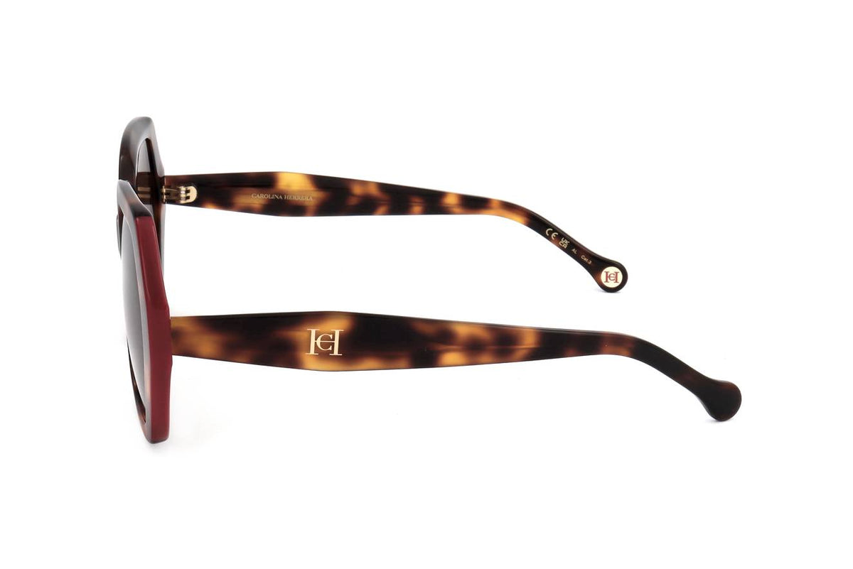 Carolina Herrera Women's HER 0181/S Sunglasses, Havana Red, 55 mm Carolina Herrera