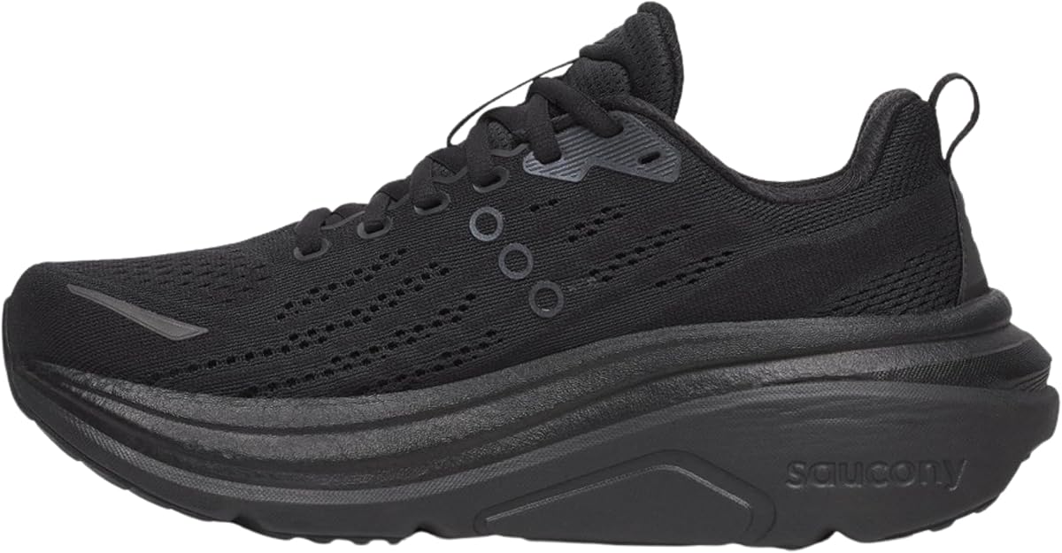 Saucony Women's Hurricane 25 Sneaker, Triple Black, US 6.5 Saucony