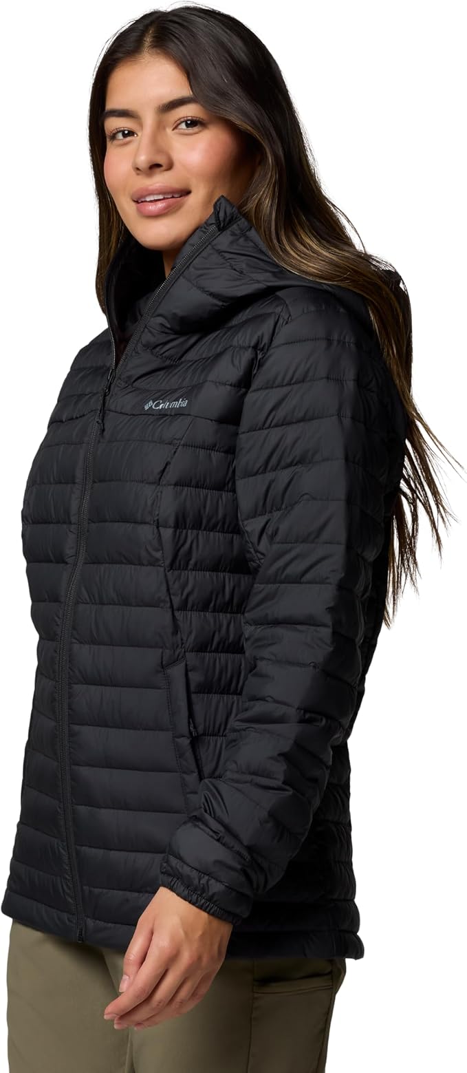 Columbia Women's Silver Falls II Hooded Synthetic Insulated Jacket, Black, S Columbia