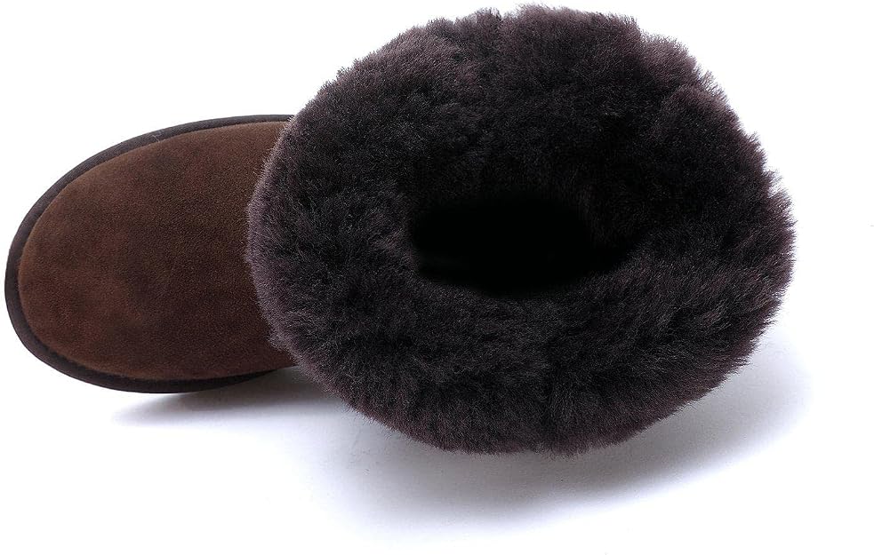 Yellow Earth Harper - Classic 2 Button UGG Boot (6, Chocolate, Numeric_6) / EU 37 Yellow Earth