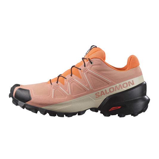 Salomon Women's Speedcross 5 trail running and hiking shoe, Blooming Dahlia/Black/Vibrant Orange, 8.5 US / 40.6 EU Salomon