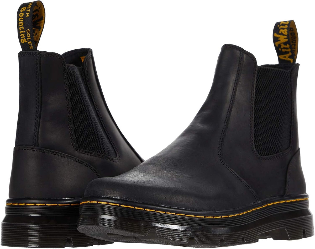 Dr. Martens Unisex Embury Chelsea Boot, Black Wyoming Leather - EU 37 Dr. Martens