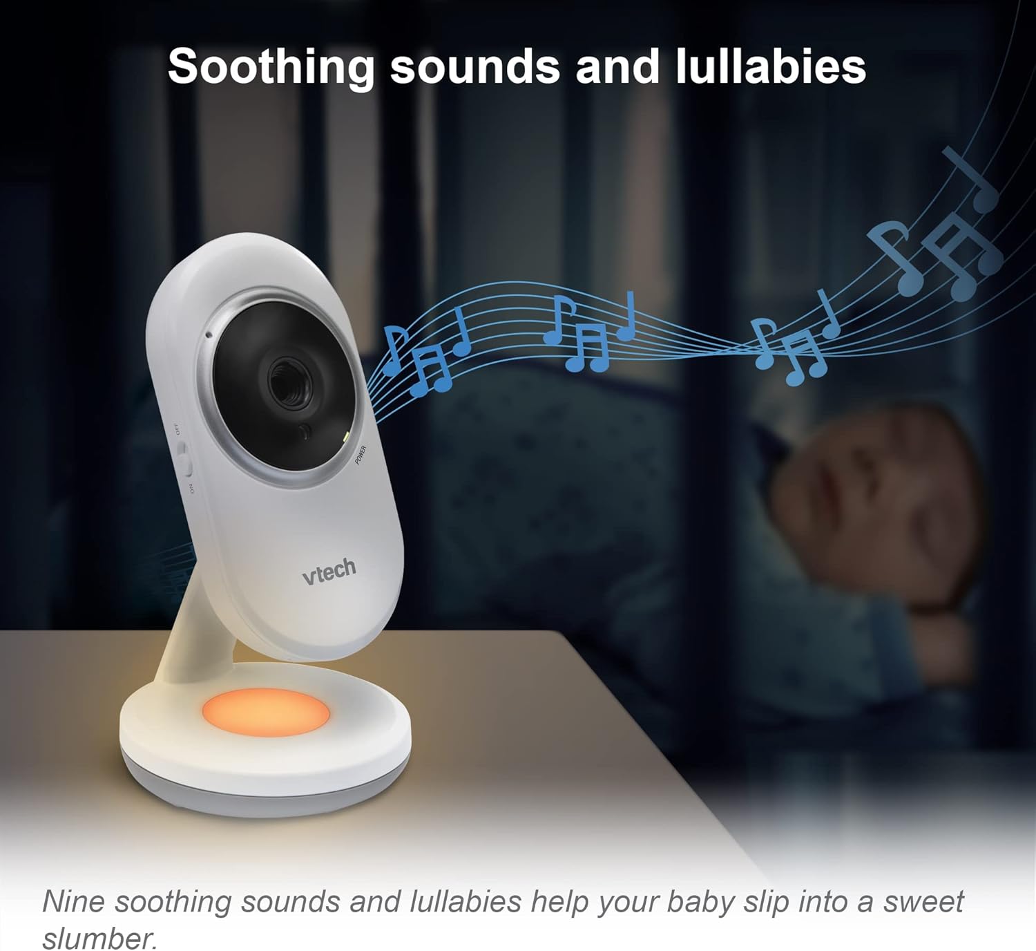 VTech BM5250N 5" Full Colour Video Baby Monitor with Night Light – As New VTECH