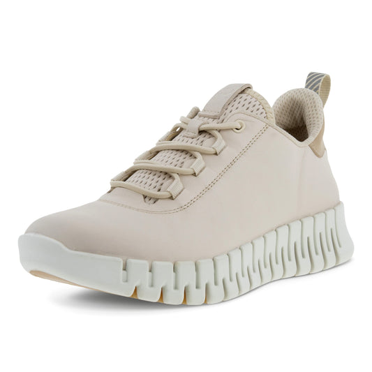 ECCO Women's Gruuv Elastic Lace Leather Sneaker, Rose Dust/Powder, EU 41/US 10-10.5 ECCO