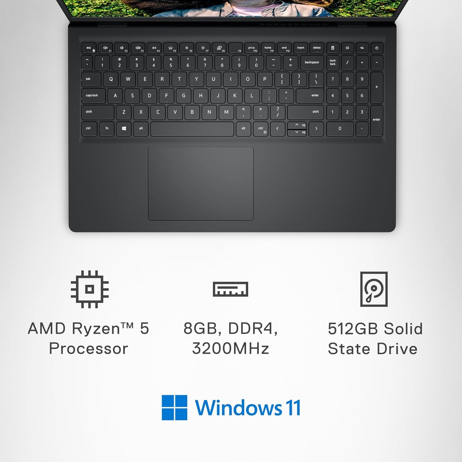 Dell Inspiron 15 3525 Laptop Ryzen 5 5500U 8GB RAM 512GB SSD 15.6" FHD – Excellent Condition (No Original Box) Dell
