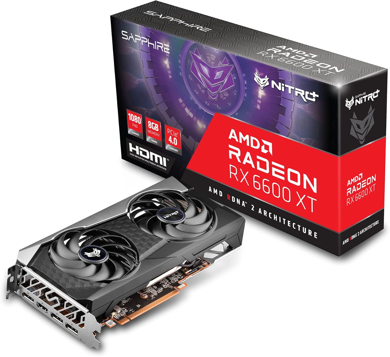 Sapphire AMD Radeon RX 6600 XT OC 8GB GDDR6 PCI-Express Graphics Card - As New Sapphire